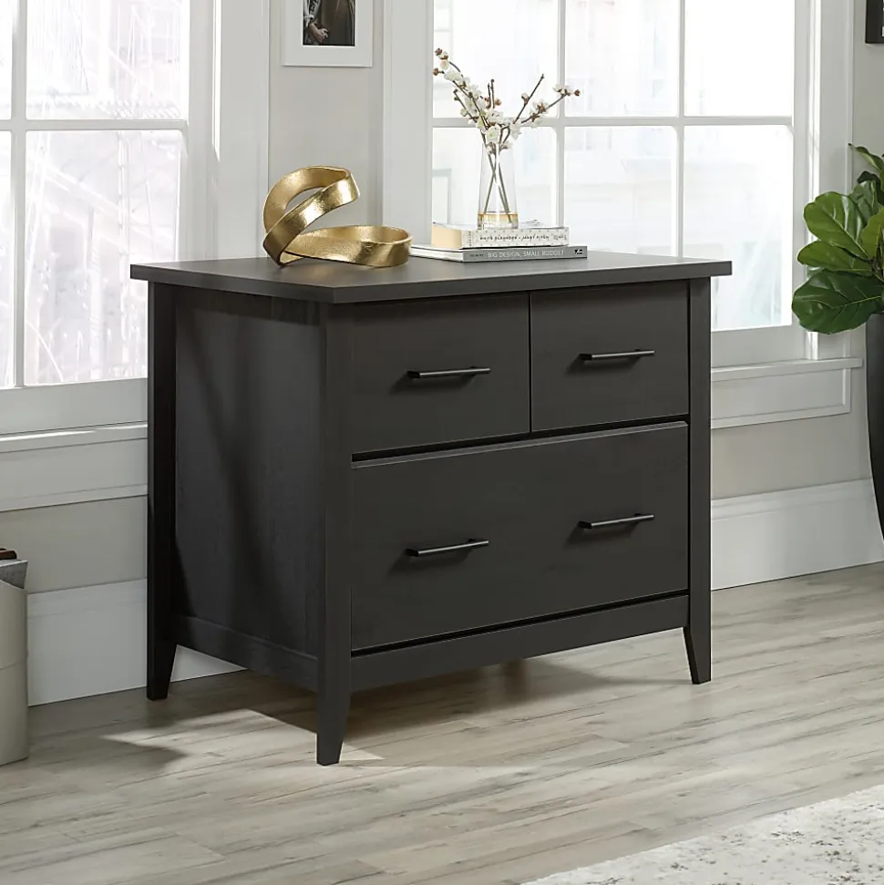 Sauder® Summit Station 33-3/4"W x 23-7/16"D Lateral File Cabinet, Raven Oak
