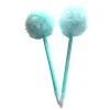Saxon Imports Fuzz Ball Gel Pen, Medium Point, 0.7 mm, Green Barrel, Black Ink