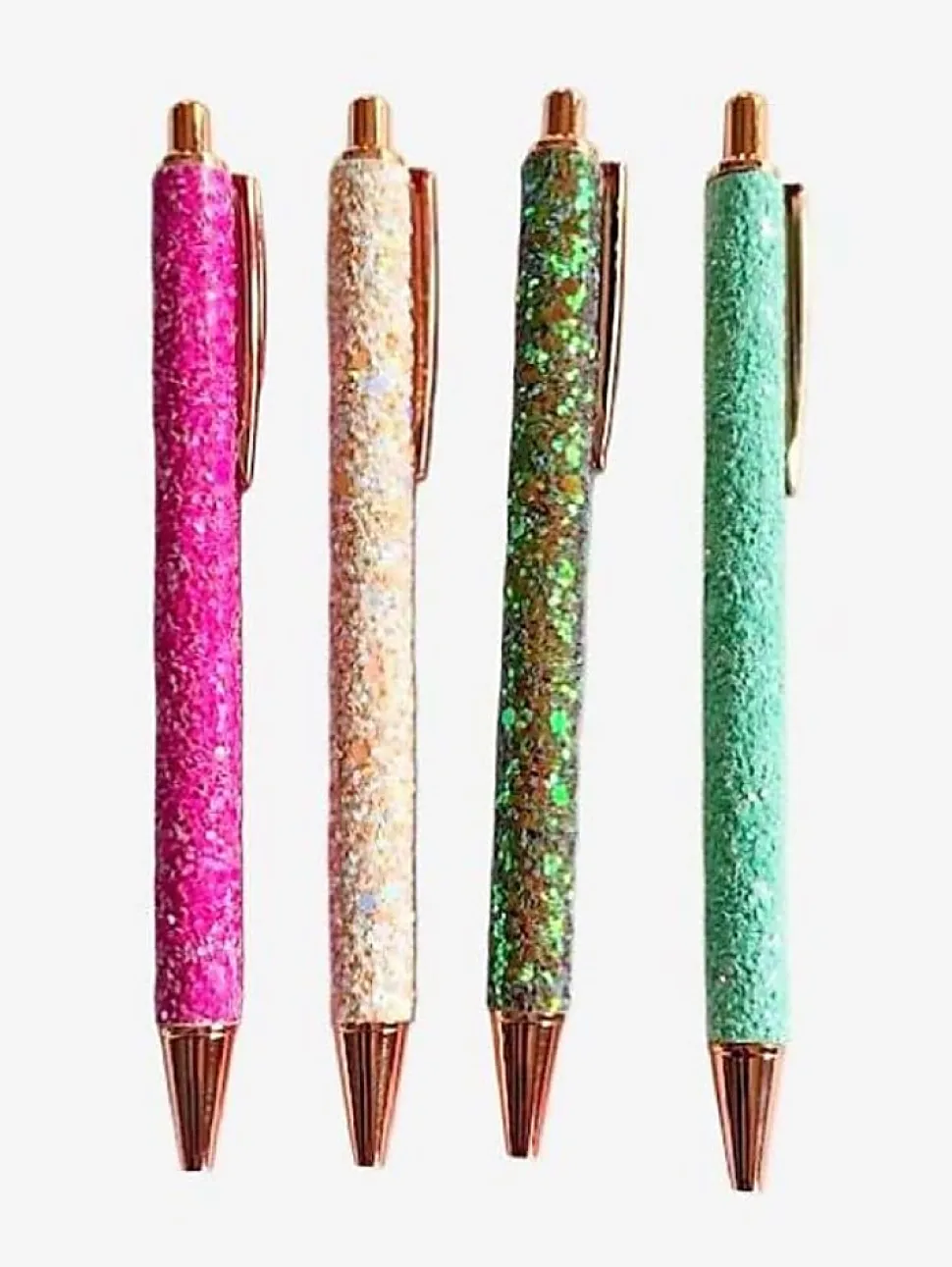 Saxon Imports Glitter Ballpoint Pen, Medium Point, 1.0 mm, Multicolor Barrel, Black Ink