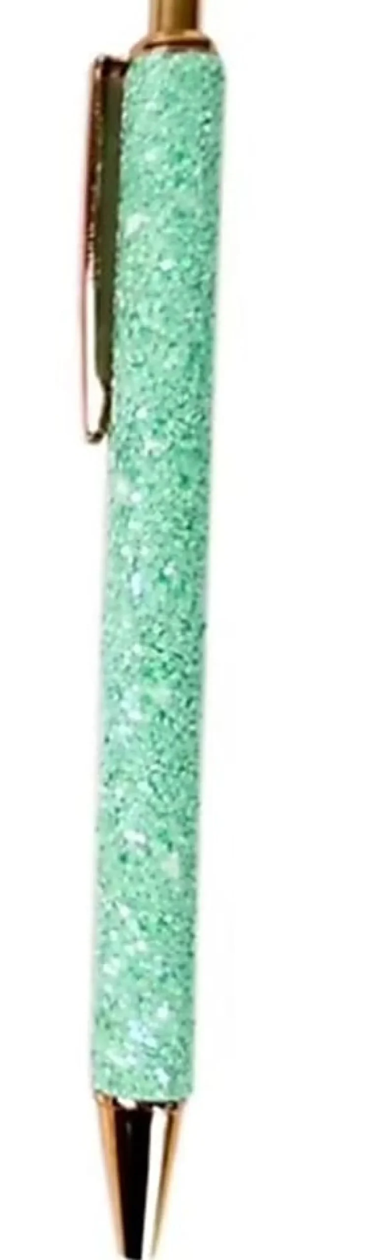 Saxon Imports Glitter Ballpoint Pen, Medium Point, 1.0 mm, Multicolor Barrel, Black Ink