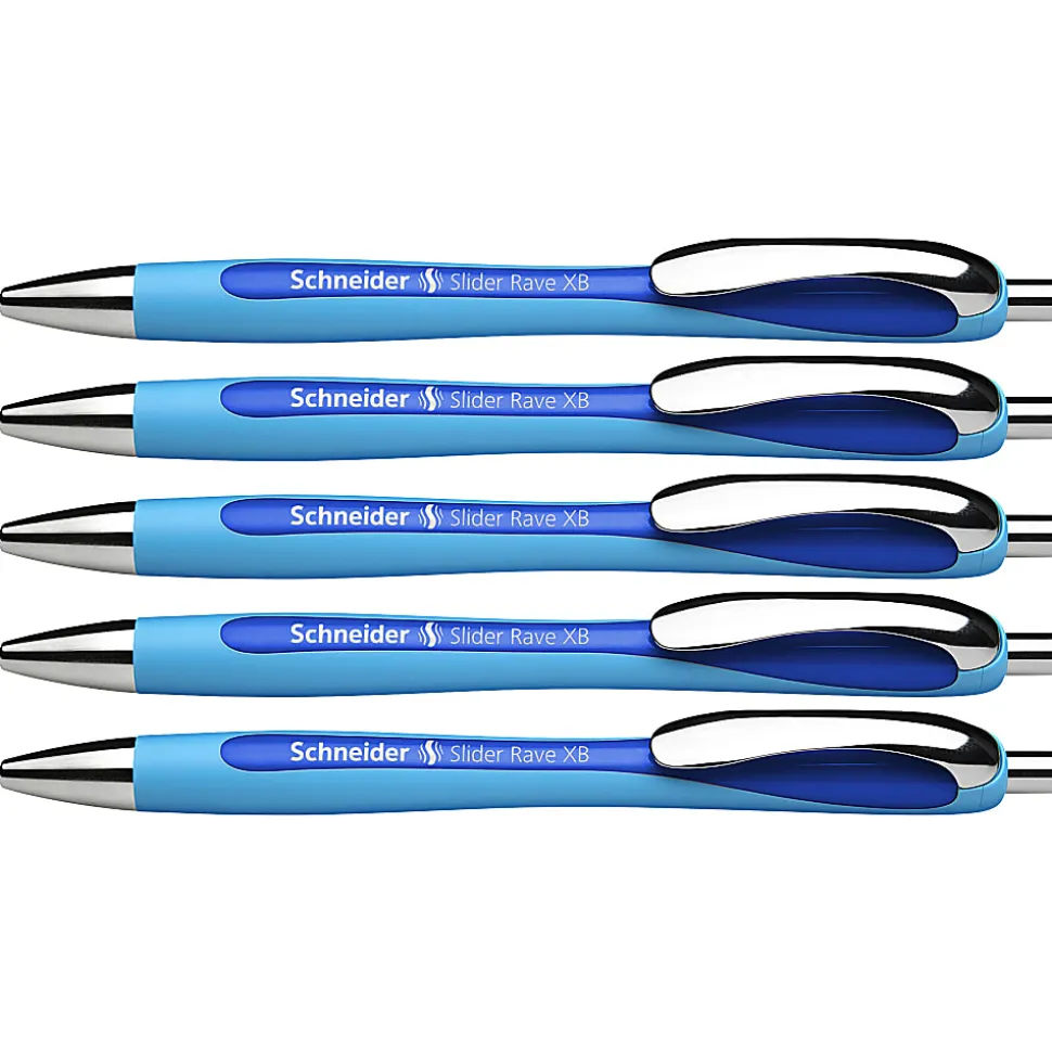 Schneider Slider Rave XB Ballpoint Pen - Extra Broad - 1.4 mm Pen Point Size - Refillable - Retractable - RED132503