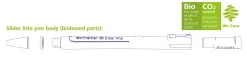 Schneider Slider Xite XB Retractable Ballpoint Pens, Extra-Bold Point, 1.4 mm, White Barrel, Black Ink, Pack Of 10 Pens