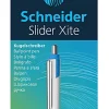 Schneider Slider Xite XB Retractable Ballpoint Pens, Extra-Bold Point, 1.4 mm, White Barrel, Red Ink, Pack Of 10 Pens