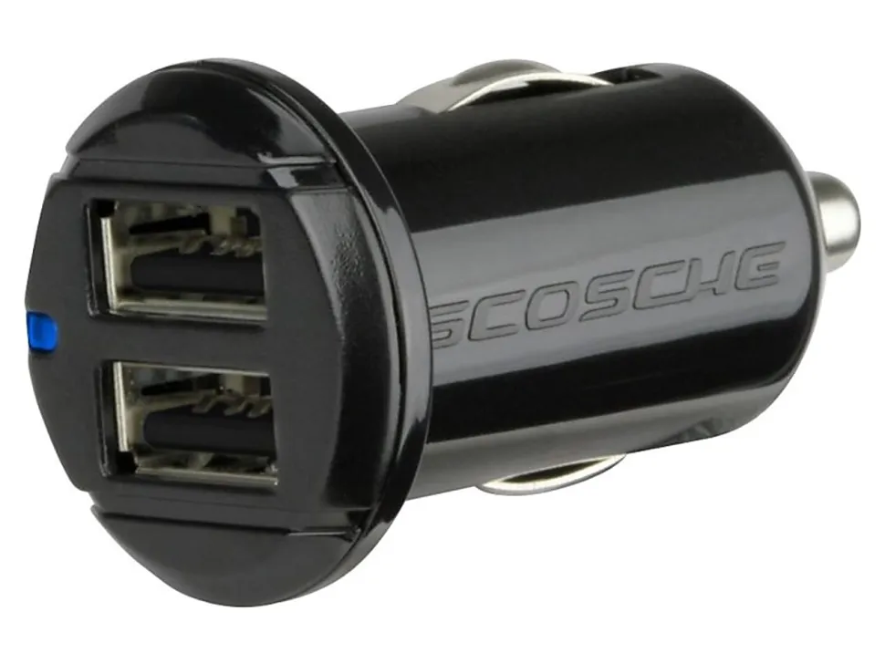 Scosche reVOLT - Car power adapter - 24 Watt - 2.4 A - 2 output connectors (USB)
