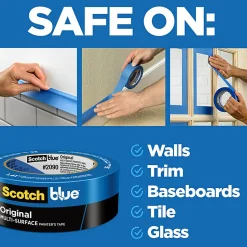Scotch®Blue Original Multi-Surface Painter's Tape, 1 Tape Roll, 2 in x 60 yd, 3