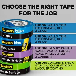 Scotch®Blue Original Multi-Surface Painter's Tape, 1 Tape Roll, 2 in x 60 yd, 3
