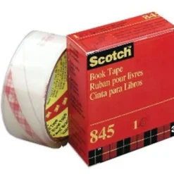 Scotch® Book Tape, 2 in. x 540 in., 1 Tape Roll, Clear, School Supplies and College Essentials for Students and Teachers