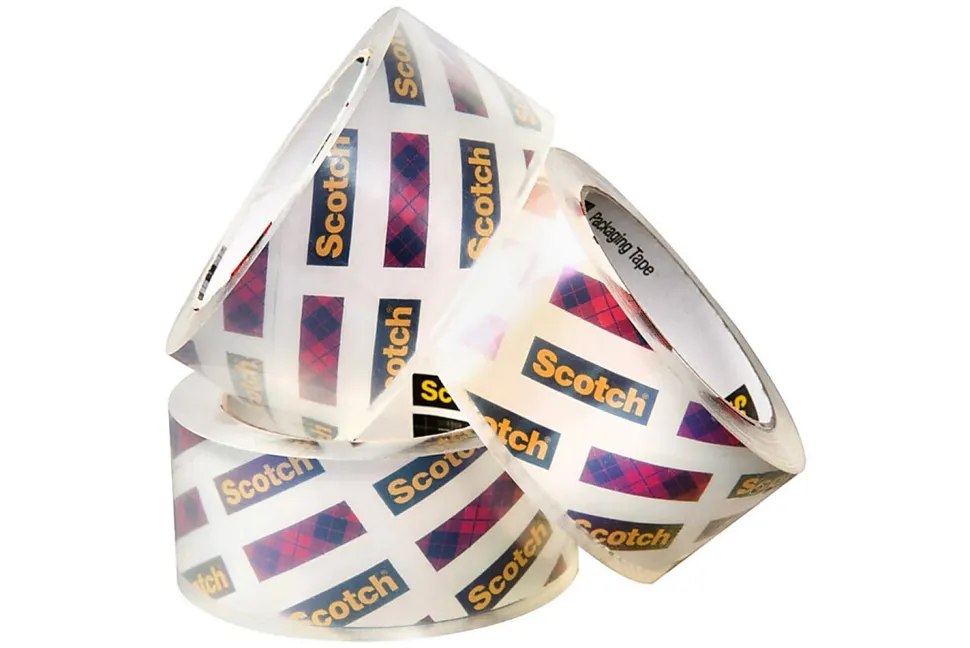 Scotch® 3950-3 Box Lock Packaging Tape, 1-15/16" x 54-5/8 Yd, Clear