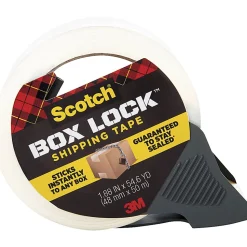 Scotch® Box Lock Packaging Tape with Dispenser, 1.88