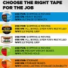 Scotch® Box Lock Packing Tape, 1.88" x 22.2 yd, Pack Of 6 Rolls With Dispensers