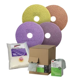 Scotch-Brite Diamond Floor Pads Plus, 17", Purple, Pack Of 5 Pads