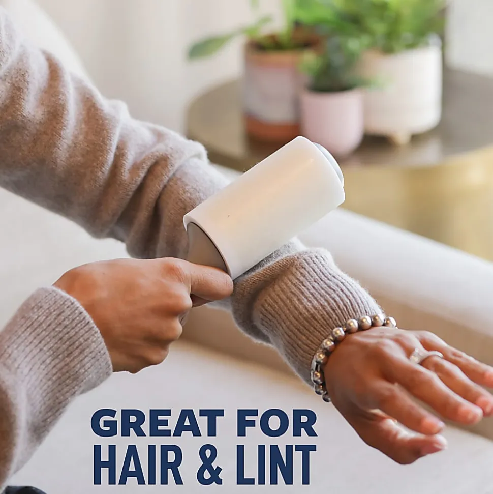 Scotch-Brite™ Everday Clean Lint Roller, 2 Pack, 140 Adhesive Sheets Total, Lint Remover for Pet Hair, Dark Clothes, Furniture, and Dusty Surfaces