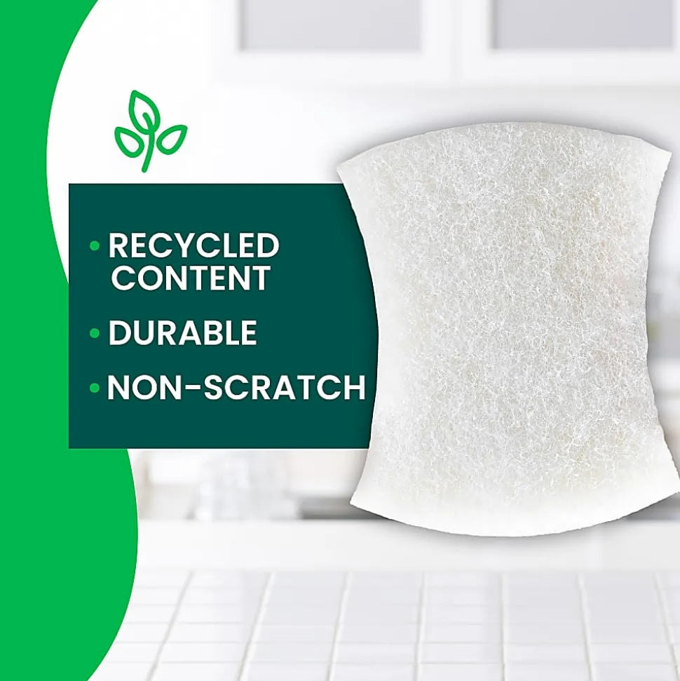 Scotch-Brite Greener Zero Scratch Sponges, 24 pack-Scrubbing Sponges, 100% Recycled, Great For Washing Dishes and Cleaning Kitchen