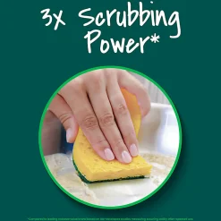 Scotch-Brite Heavy Duty Sponges, 3 Scrubbing Sponges, Great For Washing Dishes and Cleaning Kitchen