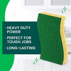 Scotch-Brite Heavy Duty Sponges, 6 Scrubbing Sponges, Great For Washing Dishes and Cleaning Kitchen