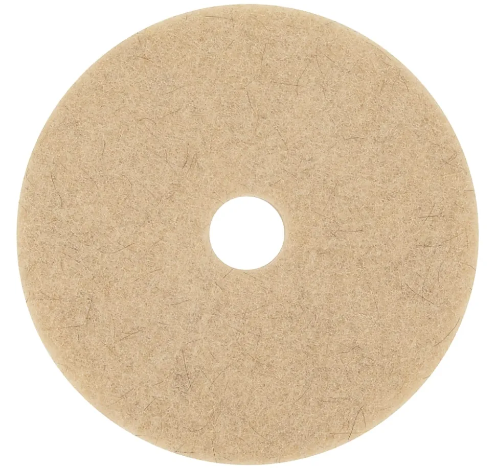 Scotch-Brite Natural Fiber Blend Pads, 27”, Tan, Case Of 5 Pads