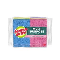 Scotch-Brite® Ocelo™ Multi-Purpose Sponges, 6 Sponges, Assorted Colors