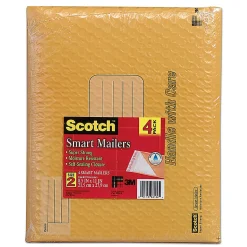 Scotch® Bubble Mailer, #2, 8 1/2" x 11", Pack Of 4