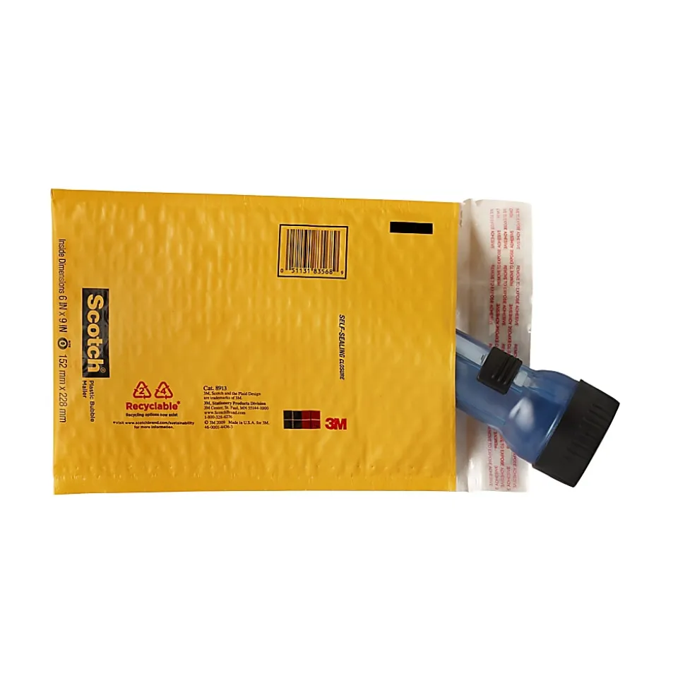Scotch® Bubble Mailer, #0, 6" x 9", Pack Of 4