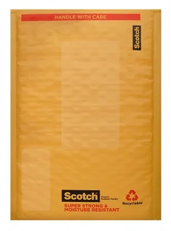Scotch® Bubble Mailer, #0, 6