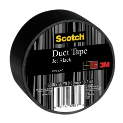 Scotch® Colored Duct Tape, 1 7/8" x 20 Yd., Black