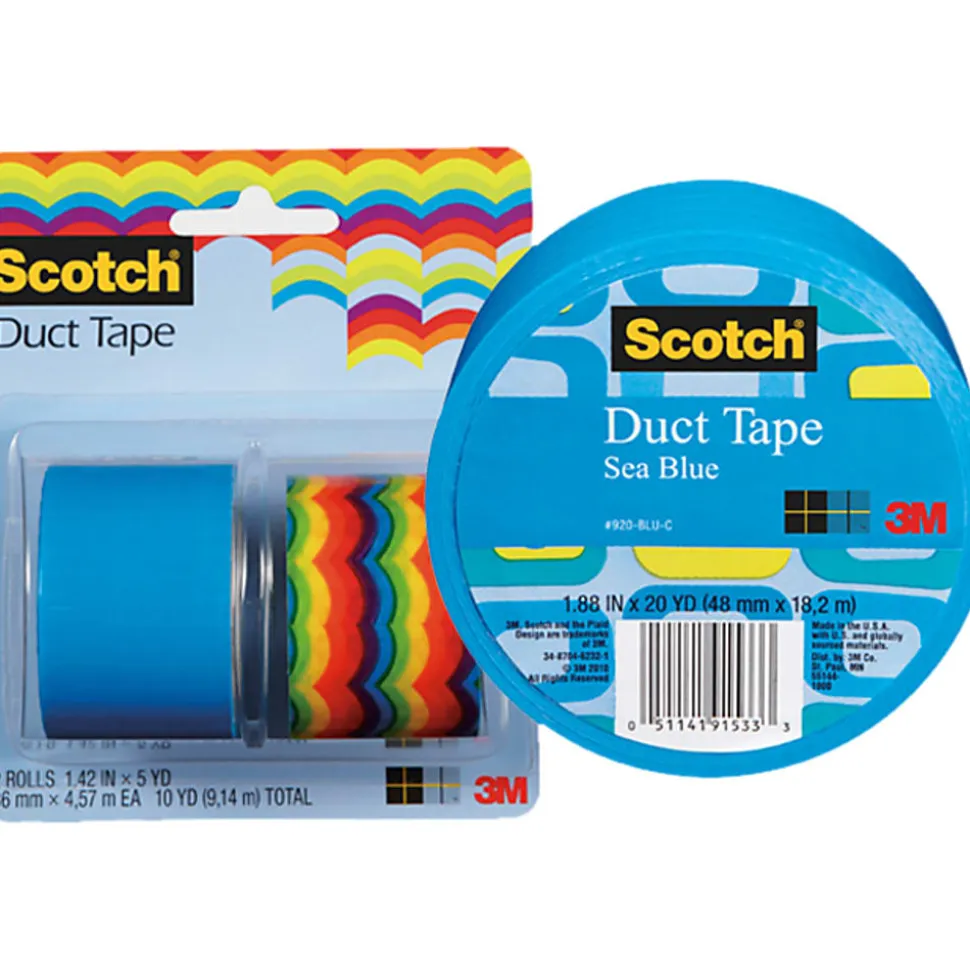 Scotch® Colored Duct Tape, 1 7/8" x 20 Yd., Blue