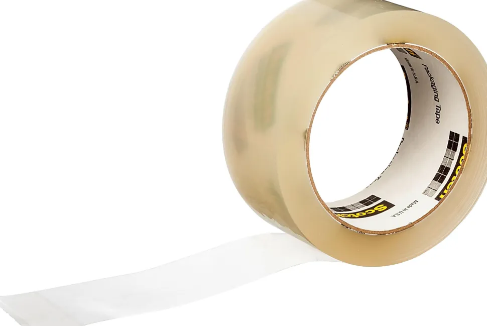 Scotch® Commercial Grade Shipping Packing Tape, 6 Tape Rolls, 1 7/8 in x 54.6 yd, 3" Core, Designed - 3750