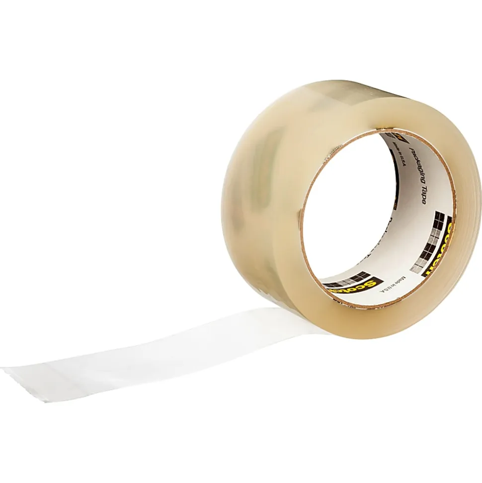 Scotch® Commercial Grade Shipping Packing Tape, 36 Tape Rolls with 1 Dispenser, 1-7/8 in x 54.6 yd, 3" Core, Designed - 3750CS