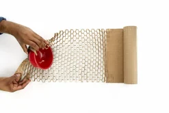 Scotch Cushion Lock Protective Wrap, 12 in x 1000 ft, 1 Roll, 100% Recycled Paper, Honeycomb Packing Paper, Alternative for Bubble Cushion Wrap, Brown