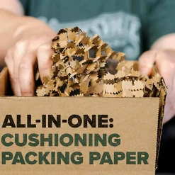 Scotch® Cushion Lock Protective Wrap, 12-3/8 in x 30 ft, 1 Roll, Honeycomb Packing Paper, Alternative for Bubble Cushion Wrap, Brown