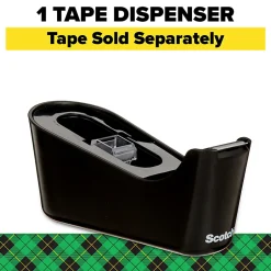 Scotch® Desktop Dispenser, Black, No Tape Included, 1 Dispenser/Pack (C18-B-0-SR)