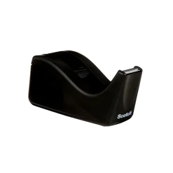 Scotch® Desktop Tape Dispenser, 1 Dispenser, 1 in. Core, Black, Home Office Supplies and School Supplies for College and Classrooms