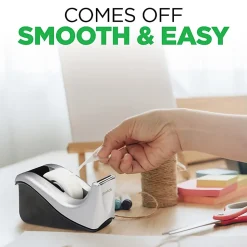 Scotch® Desktop Tape Dispenser, 1 Dispenser, 1 in. Core, Black and Silver, School Supplies and College Essentials for Students and Teachers