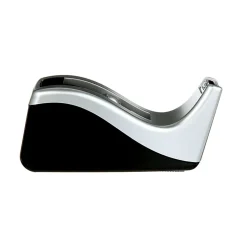 Scotch® Desktop Tape Dispenser, 1 Dispenser, 1 in. Core, Black and Silver, School Supplies and College Essentials for Students and Teachers