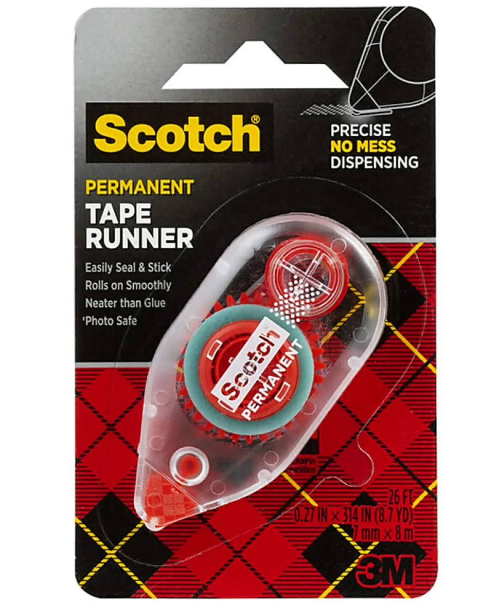 Scotch Double-Sided Adhesive Roller - Dispenser Included - Handheld Dispenser - 1 / Each - Clear