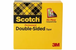 Scotch® Double Sided Tape, Permanent, 1 Tape Roll, 1 in x 1296 in, Home Office Supplies and School Supplies for College and Classrooms