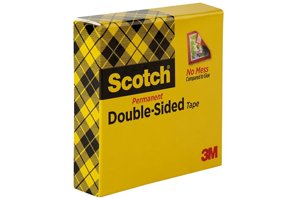 Scotch® Double Sided Tape, Permanent, 1 Tape Roll, 1 in x 1296 in, Home Office Supplies and School Supplies for College and Classrooms