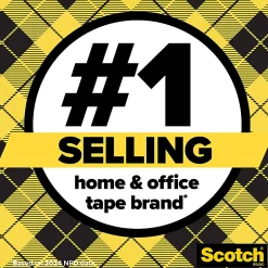 Scotch® Double Sided Tape, Permanent, 1 Tape Roll with Dispenser, 3/4 in x 400 in, Home Office Supplies and School Supplies for College and Classrooms