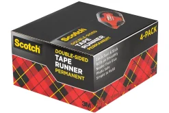 Scotch™ Double-Sided Tape Runner Value Pack, .31 in. x 16.3 yd, Pack of 4