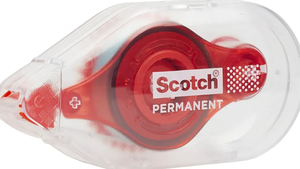 Scotch Double-Sided Tape Runner, Clear, 1/3" x 588"