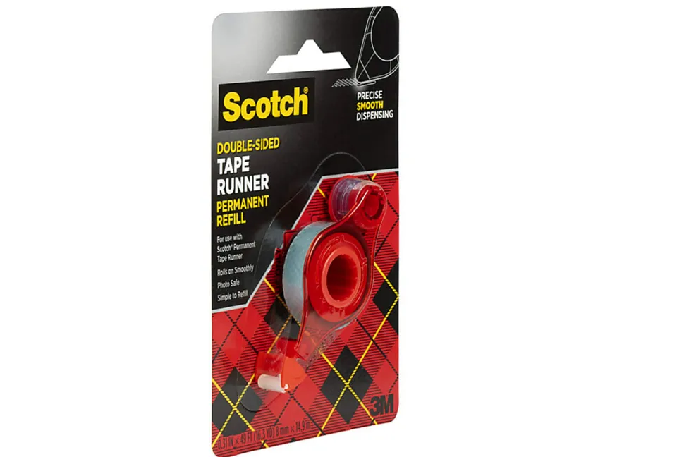 Scotch® Double-Sided Tape Runner Permanent Refill, 1/3" x 49'