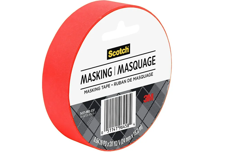 Scotch® Expressions Decorative Masking Tape, 1" x 20 Yd., Primary Red