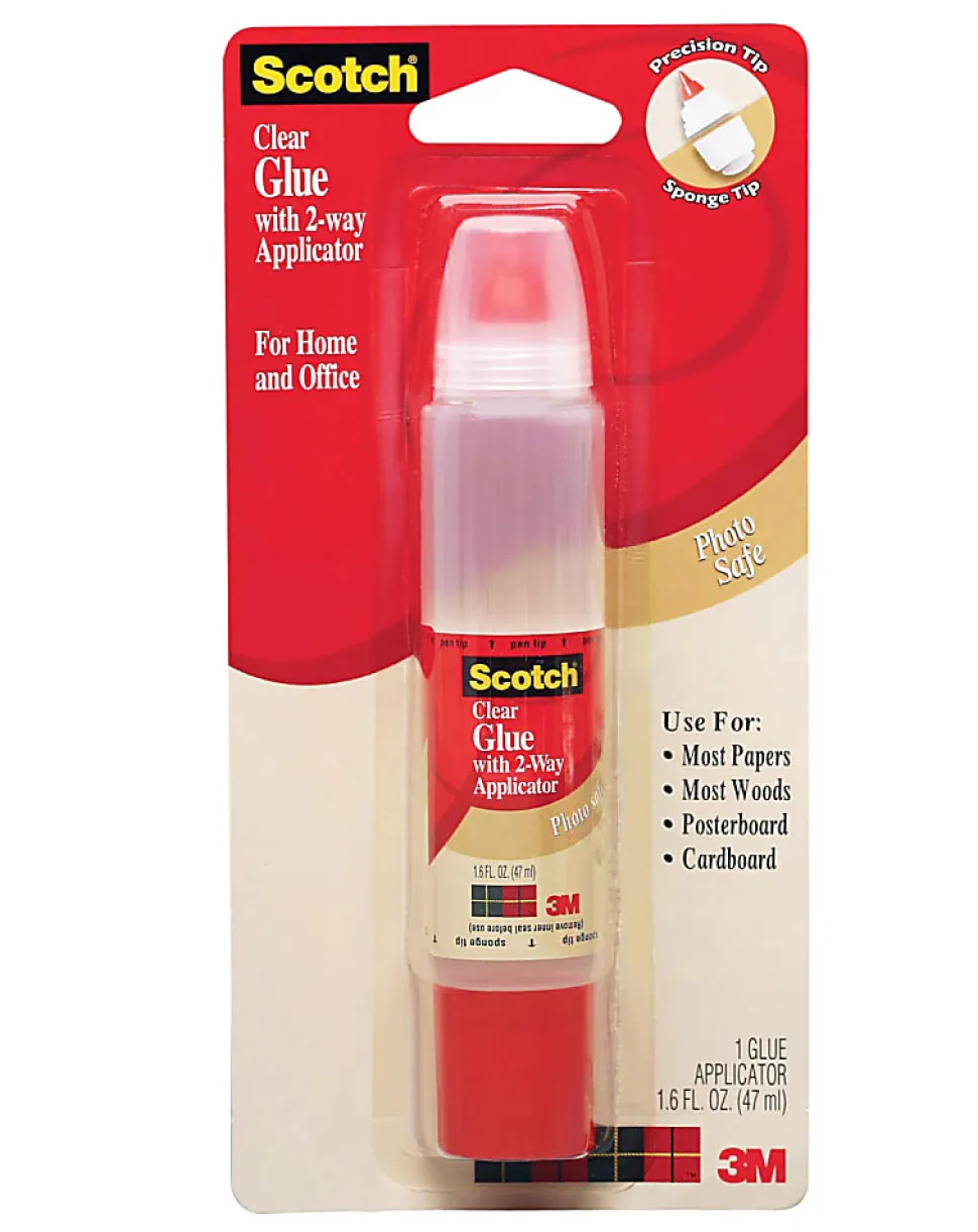Scotch® Glue With 2-Way Applicator, 1.6 Oz