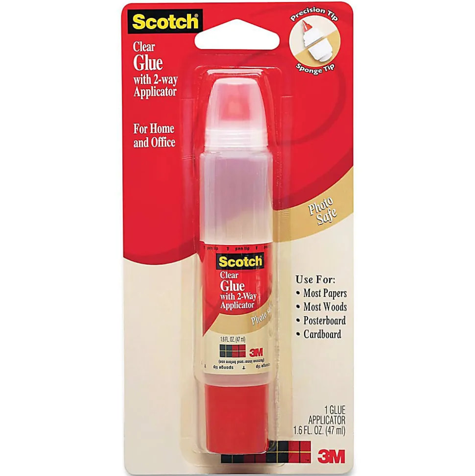 Scotch® Glue With 2-Way Applicator, 1.6 Oz