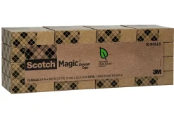 Scotch® Greener Magic™ Tape, Invisible, 16 Tape Rolls, 3/4 in x 900 in, Home Office Supplies and School Supplies for College and Classrooms