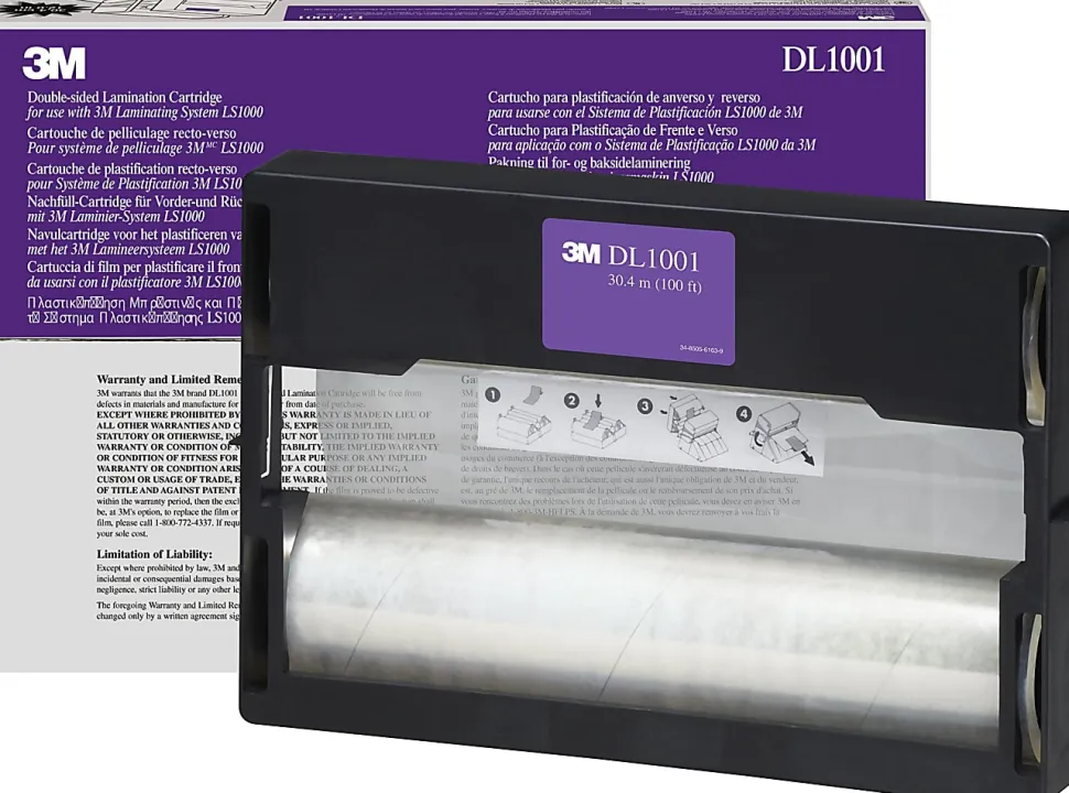 Scotch® Heat-Free 12" Laminator Refill Cartridge, Dual Lamination, 12" Width