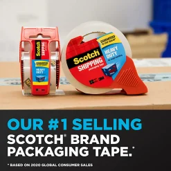 Scotch® Heavy-Duty Shipping Packing Tape, 1-7/8
