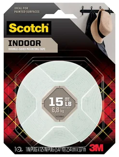 Scotch® Indoor Double-Sided Mounting Tape , 1 in x 125 in (2.54 cm x 3.17 m)