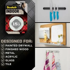 Scotch® Indoor Double-Sided Mounting Tape , 0.75 in x 38 yd (1.9 cm x 34.75 m)