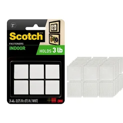 Scotch™ Indoor Fasteners , 7/8 in x 7/8 in (22 mm x 22 mm), RF7120X